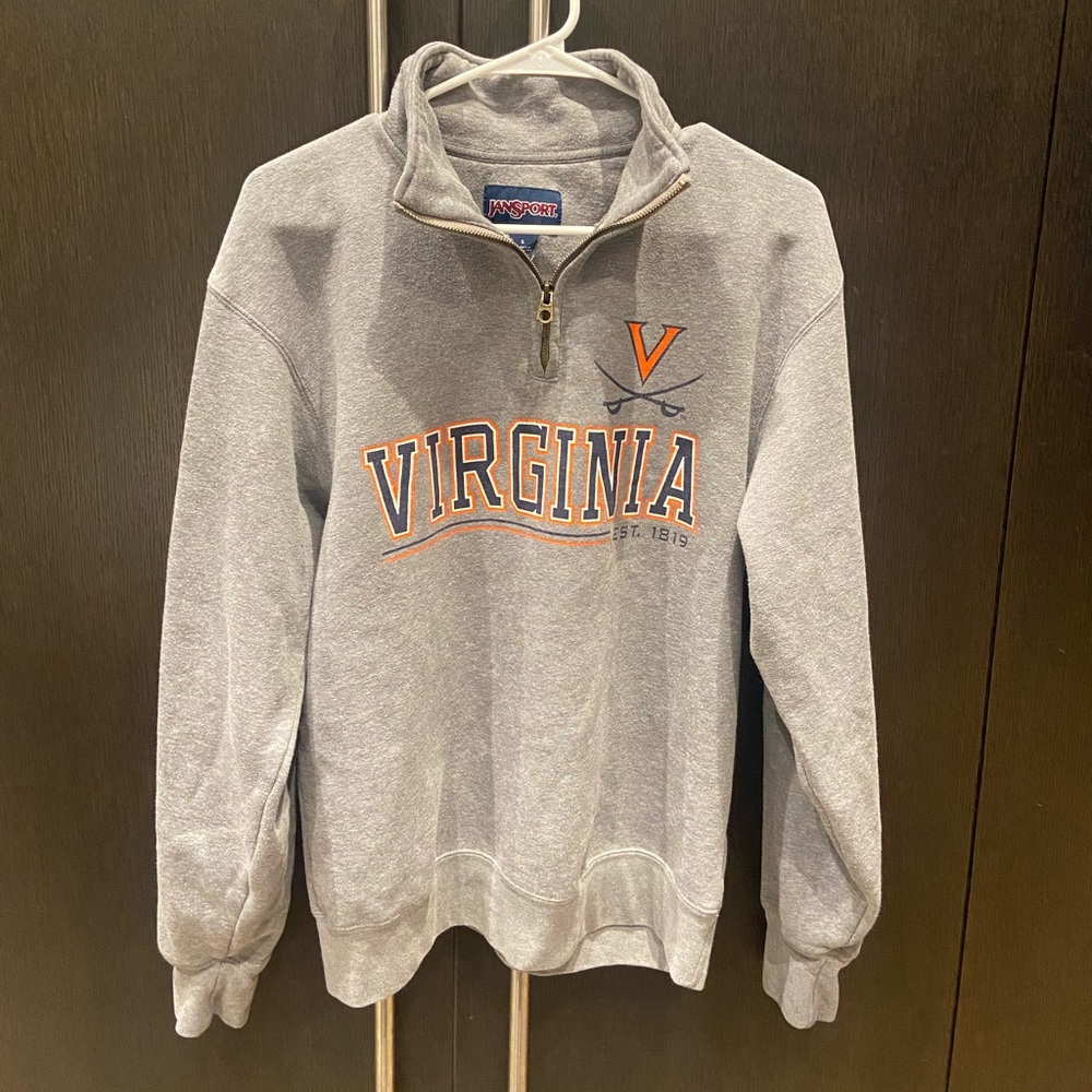 UVA Jansport 1/4 Zip Sweatshirt